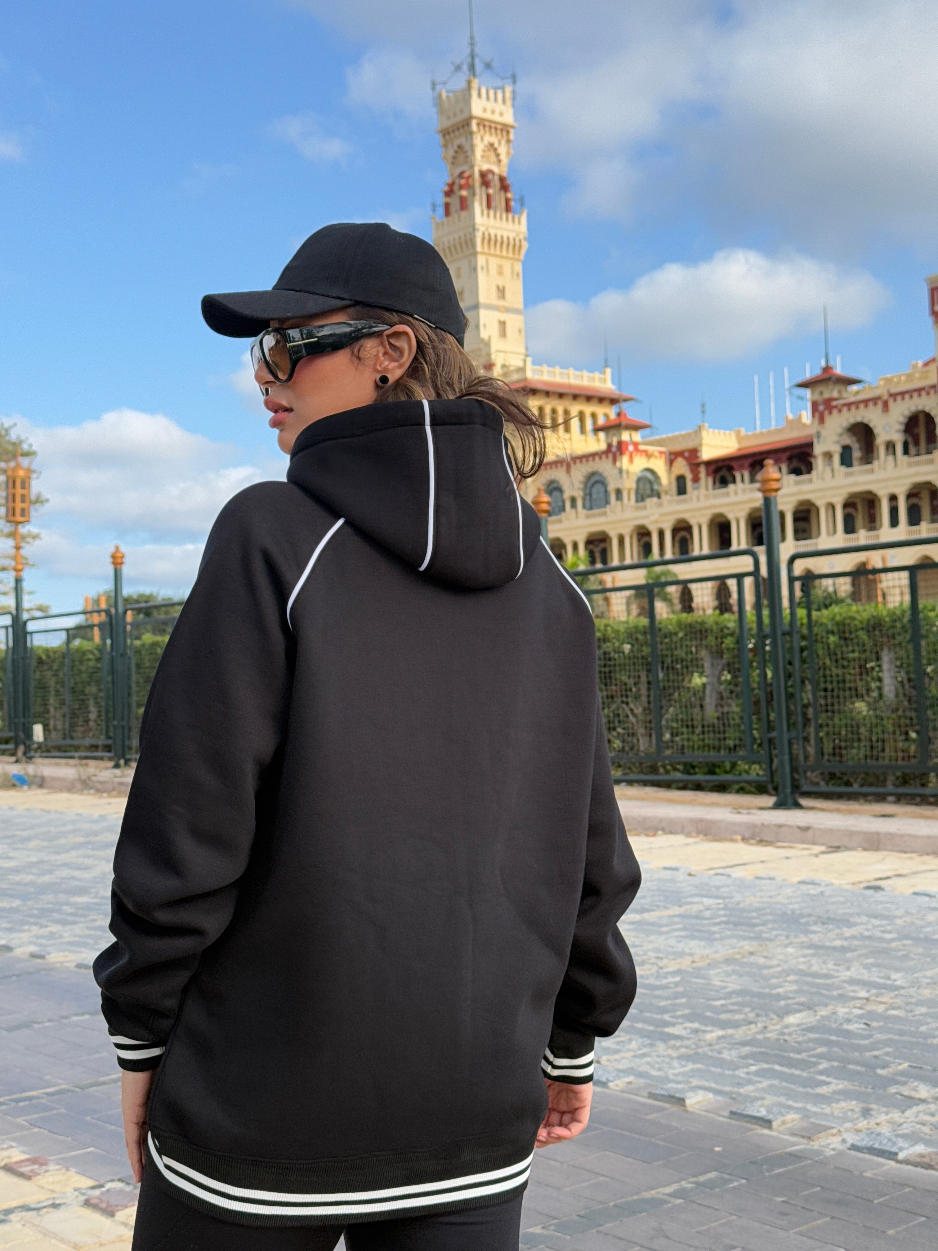 Uni-Sex Relaxed OverSized Black Hoodie