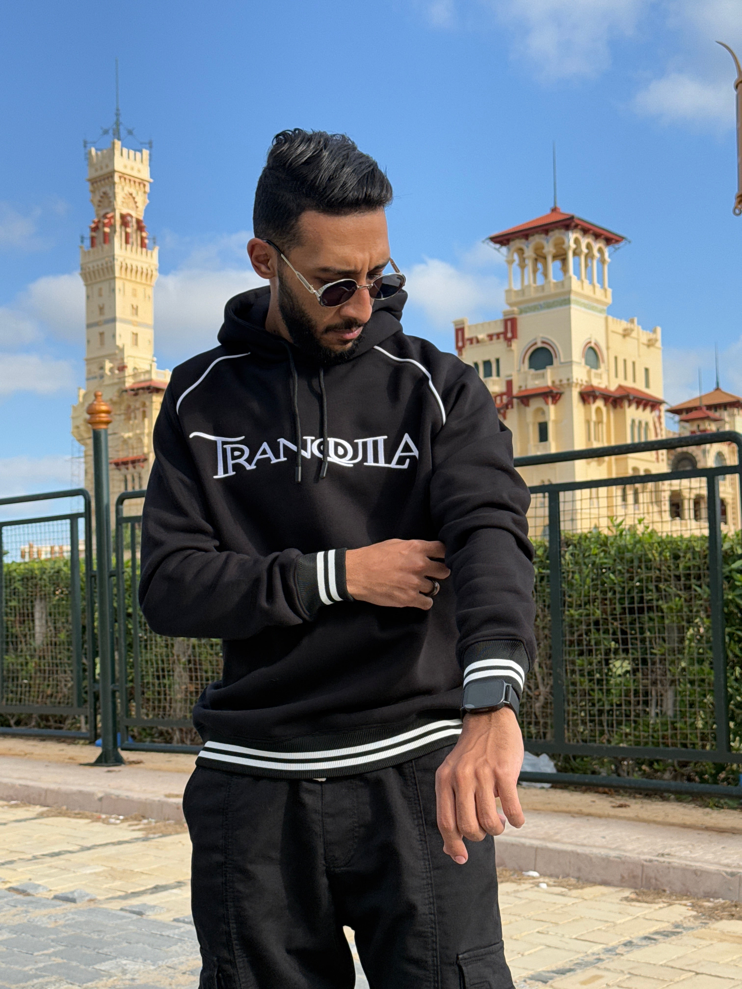 Uni-Sex Relaxed OverSized Black Hoodie