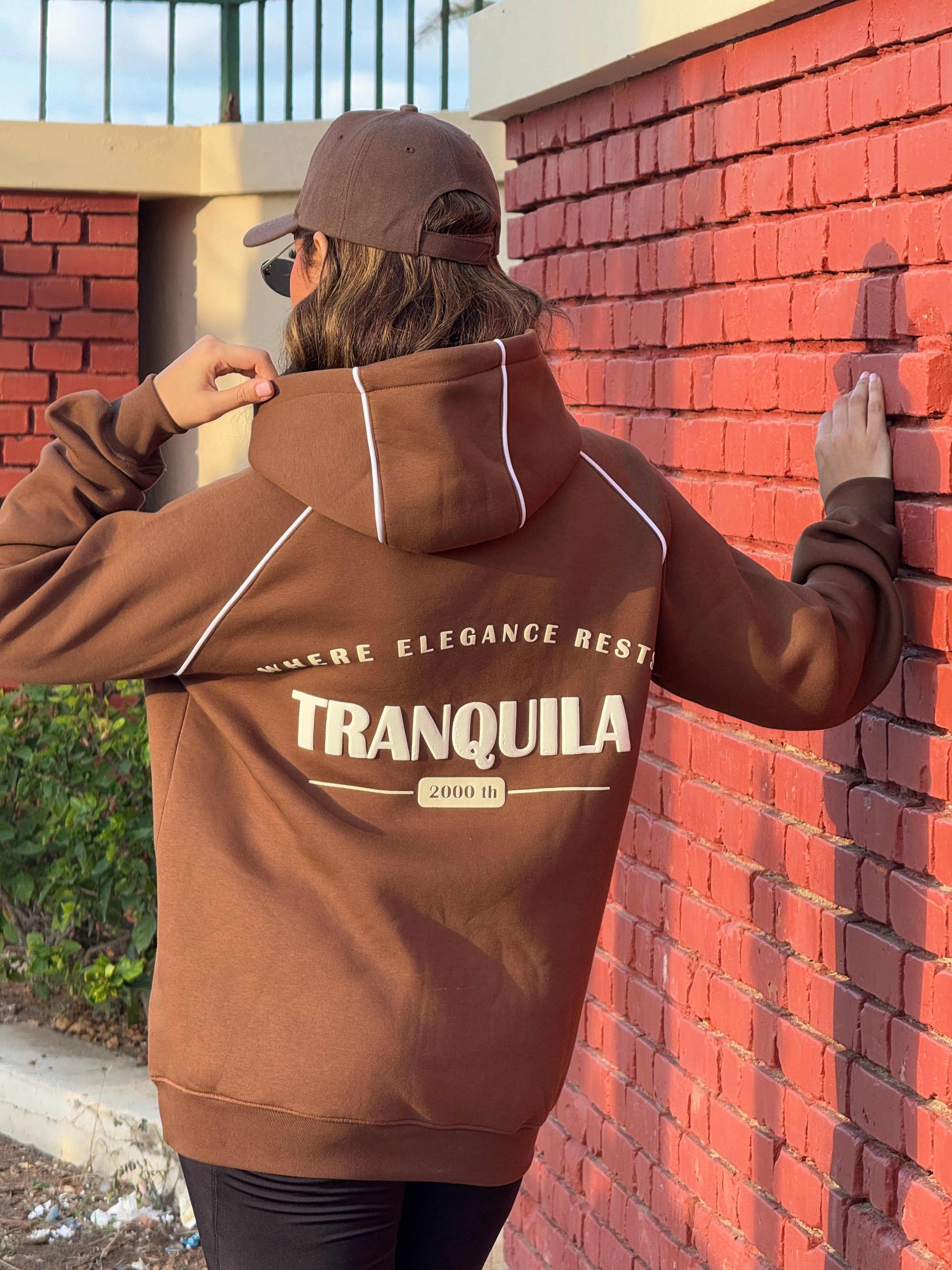 Uni-Sex Relaxed OverSized Brown Hoodie