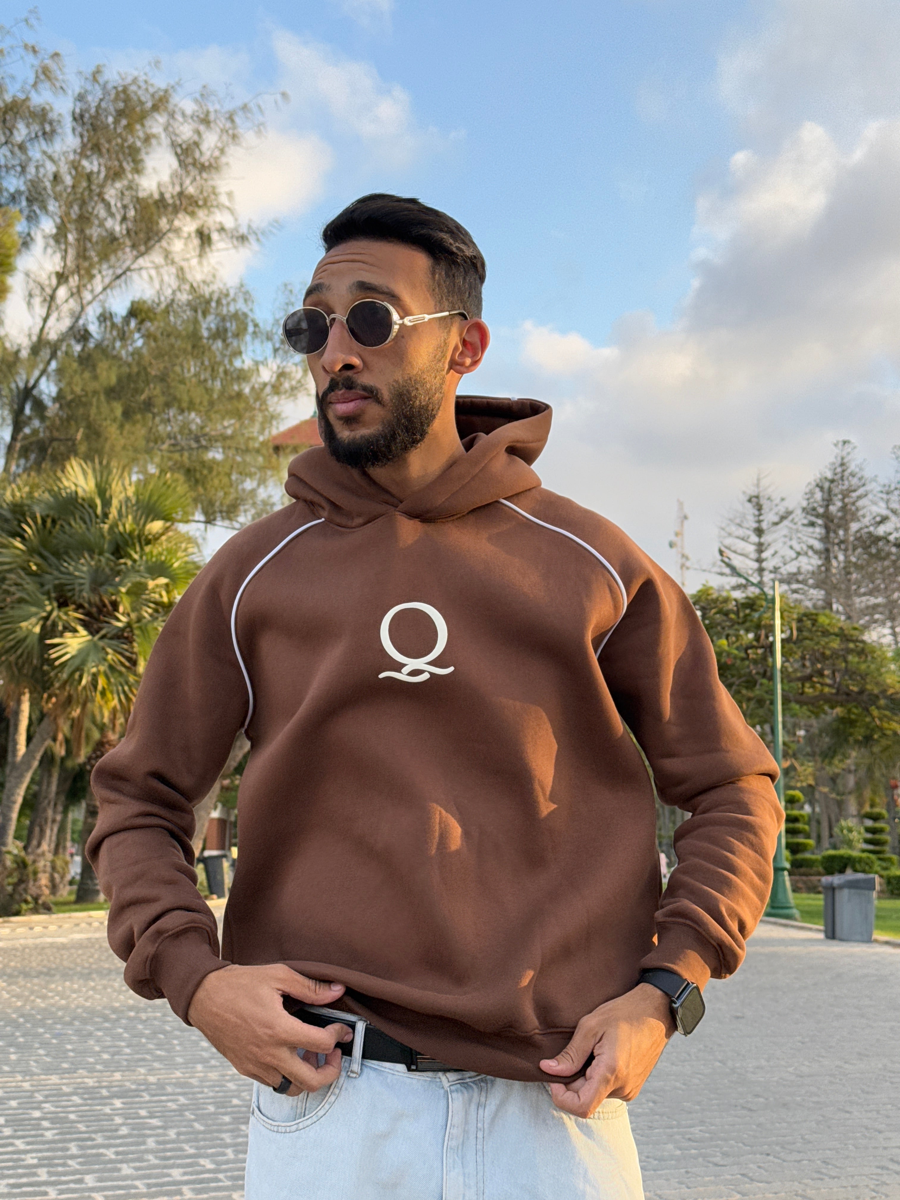 Uni-Sex Relaxed OverSized Brown Hoodie