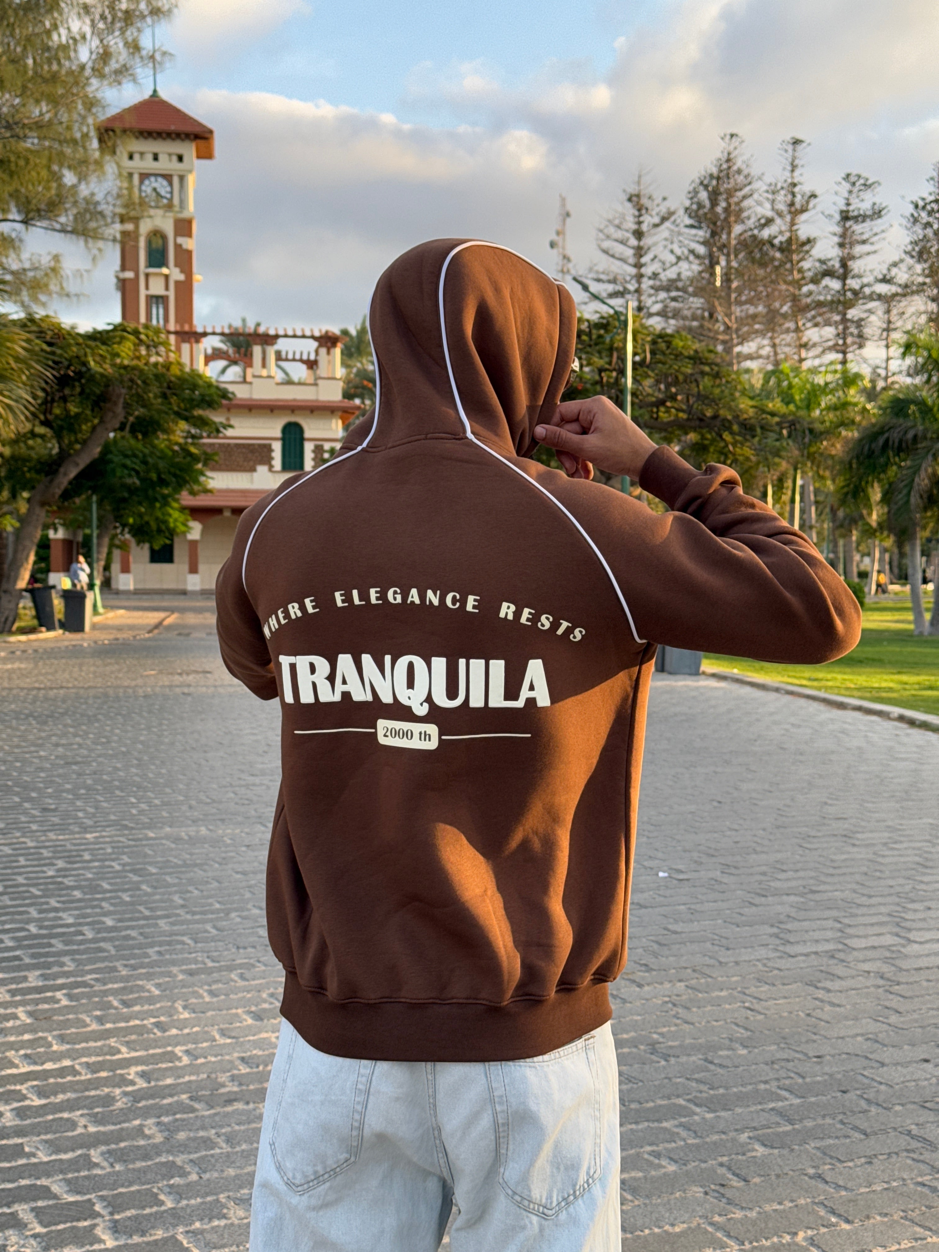 Uni-Sex Relaxed OverSized Brown Hoodie